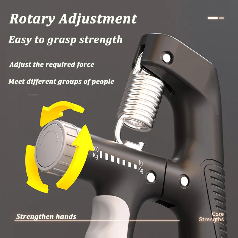 Grip Strengthener 10-100Kg Adjustable Hand Grip Strengthener